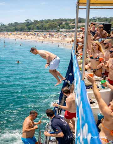 Jump into the water for a refreshing swim