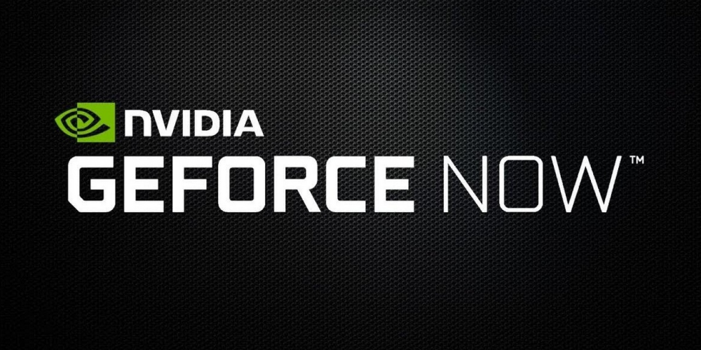 NVIDIA GeForce Now logo and cloud gaming interface