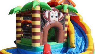 hüpfburg wasserrutsche