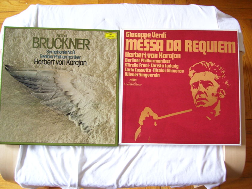 Herbert Von Karajan - Various DGG - 15 Assorted Classical LP's with Herbert Von Karajan +