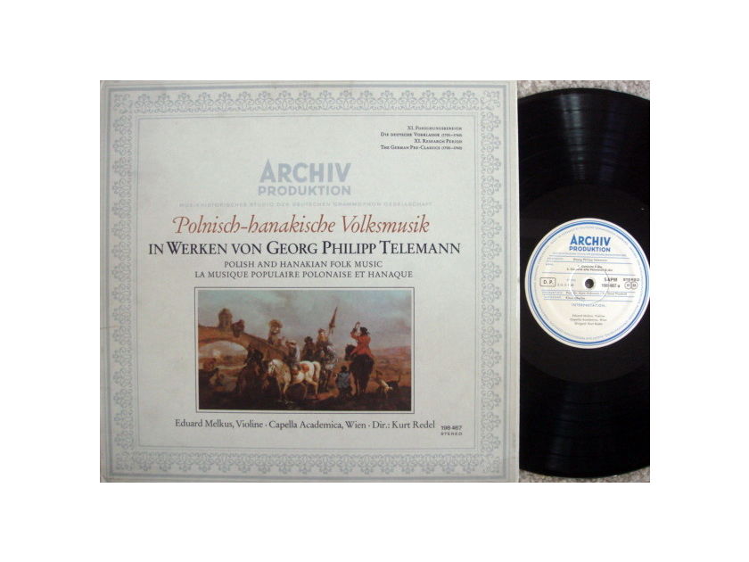 ★1st Press★ Archiv / MELKUS, - Telemann Polish & Hanakian Folk Music,  NM!