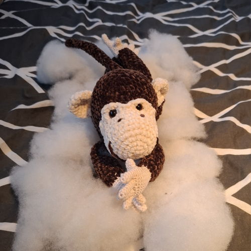 Keesje aap knuffeldoekje velvet