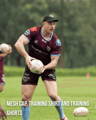 Central Queensland Capras player in an EV2 Training Shirt and EV2 Mesh Cap