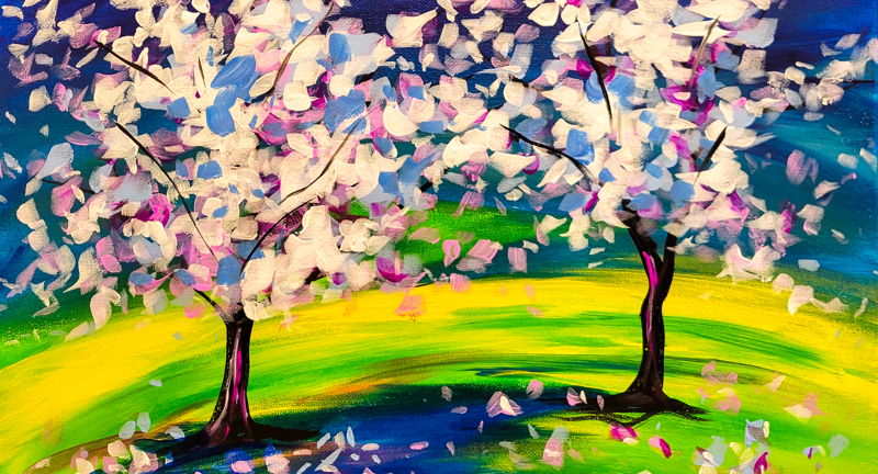 Paint + Sip: "Cherry Blossoms" at Potter's Craft Cider