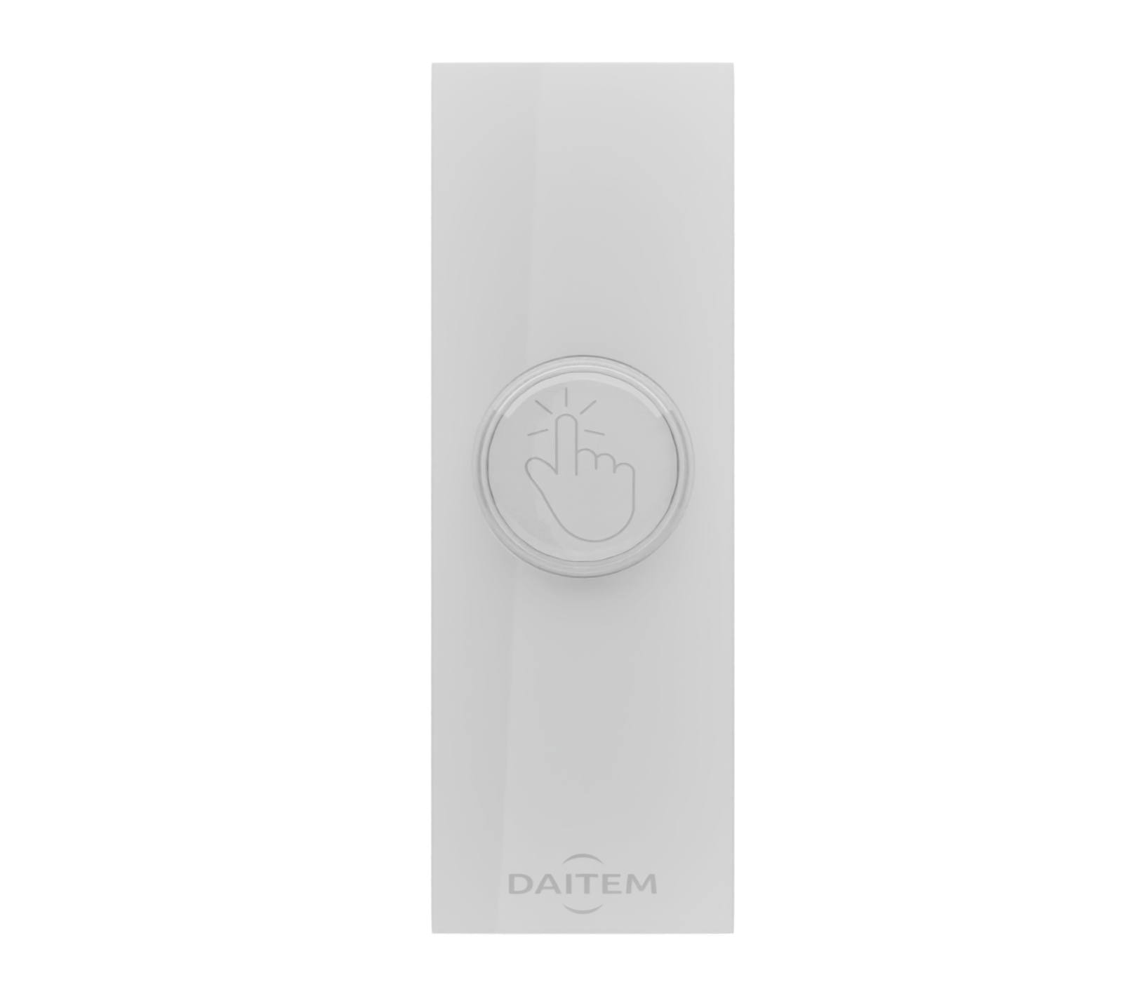 Bouton d'appel/alerte Blanc - vue 1