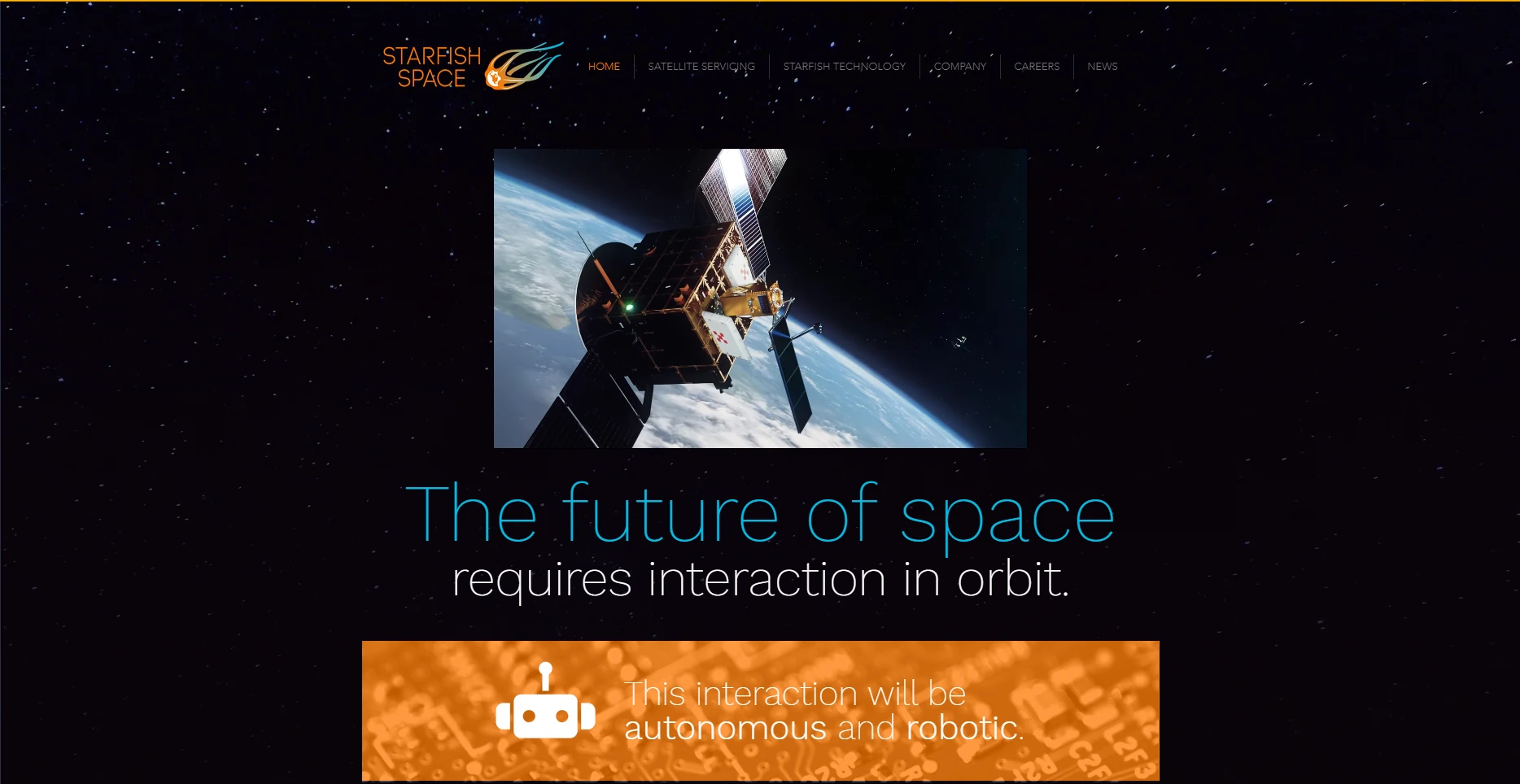 Starfish space website screenshot