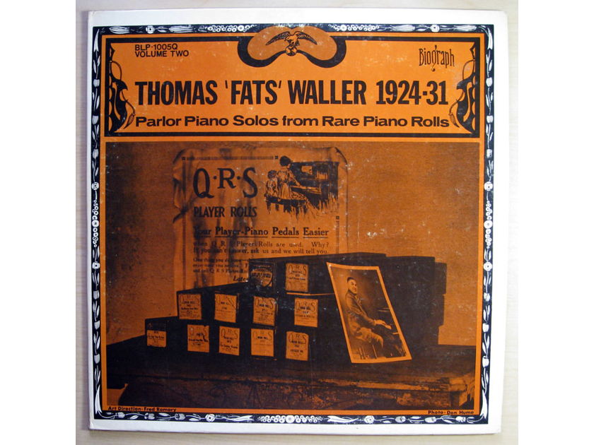 Fats Waller - Lot of 3 Fats Waller LP Records RCA CPL-1-2904 / Biograph BLP-1005Q / BLP-1015Q