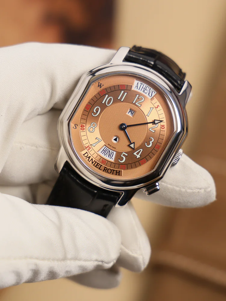 Metropolitan Salmon Dial cal. DR 700/20 based on Lemania 27NL ébauche Leather Strap, image 1 Metropolitan Salmon Dial cal. DR 700/20 based on Lemania 27NL ébauche Leather Strap, image 1