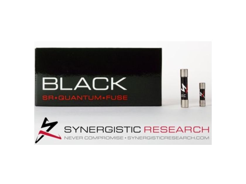Synergistic Research Black Quantum Fuses 3.15A and 1A sizes available