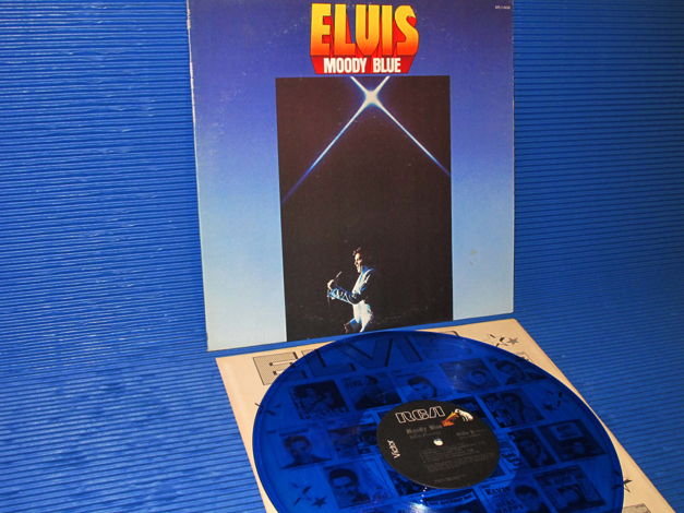 ELVIS -  - "Moody Blue" - RCA 1977 Blue vinyl