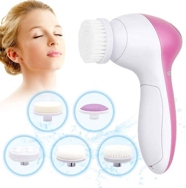 Exfoliating cleansing face and body rotating brush