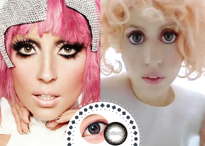Lady Gaga circle lenses in Bad Romance