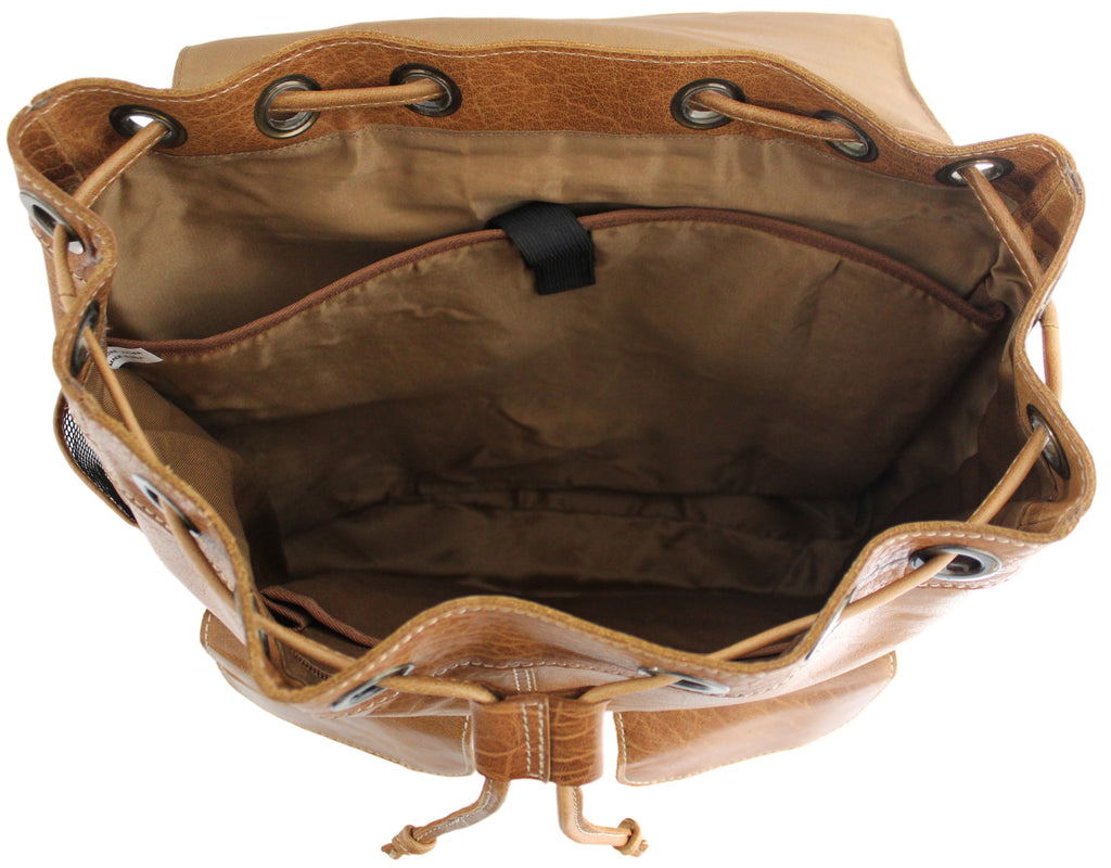 Quality Full Grain Leather Back Pack - Image 9