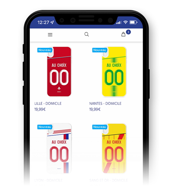 Housse de Foot pour Smartphone personnalisée et fabriquée en France en TPU MYCASEFC Coque Football Personnalisable Rennes IPhone 6S en Silicone 
