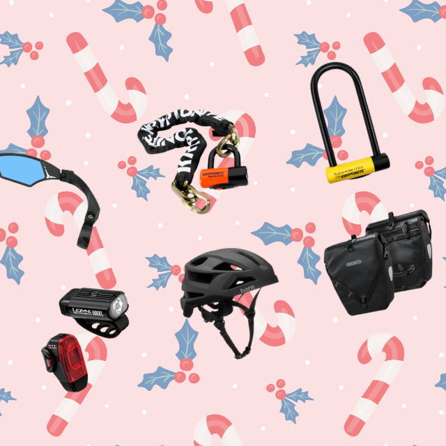 Upway ebike accessories on holiday background