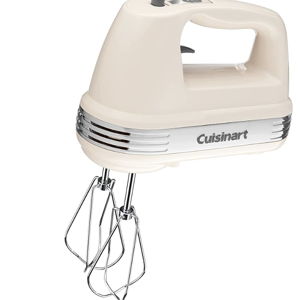 Cuisinart HM-90SCRM Power Advantage Plus 9-Speed Handheld Mixer with Storage Case, Cream