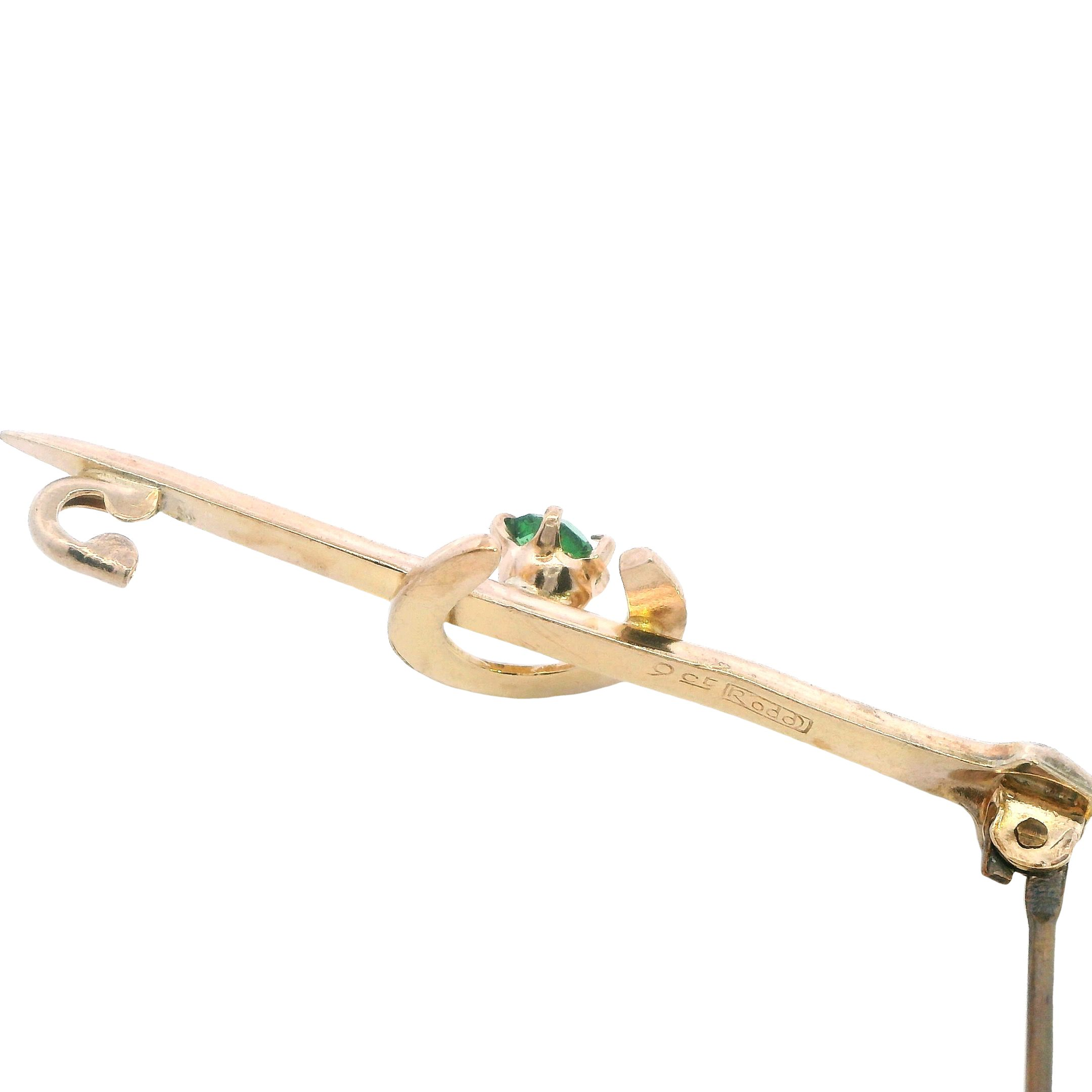 Antique Australian Equestrian Rodd Gold Brooch - Image 4