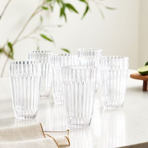Archie Tall Drinking Glasses (Set of 6) - Clear