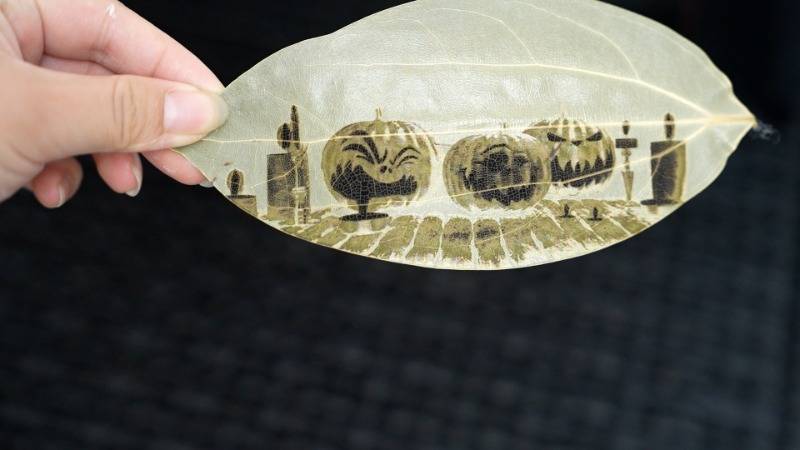 Ideas de grabado láser para el arte del tallado de hojas 02