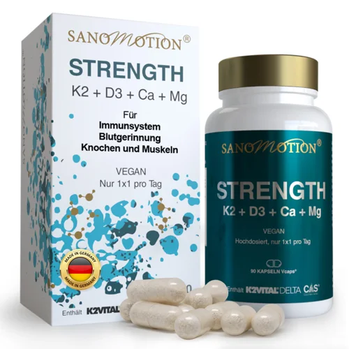 Sanomotion® STRENGTH - Vitamines (K2 & D3)+ Calcium + Magnésium