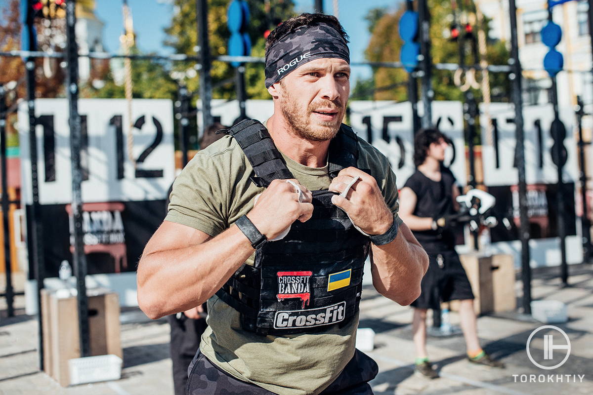 male athlete with weighted vest male athlete with weighted vest