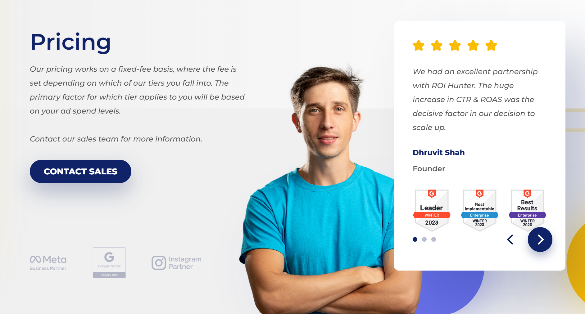 ROI Hunter product / service
