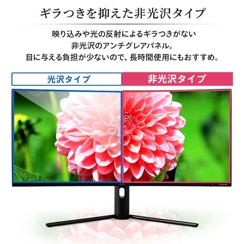 ギラつきを抑えた非光沢タイプ