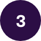 purple circle with white 3 icon