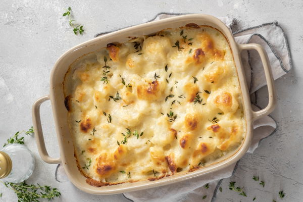 Photo of Baked Mac N' Cheese Gnocchi with Sourdough Rolls