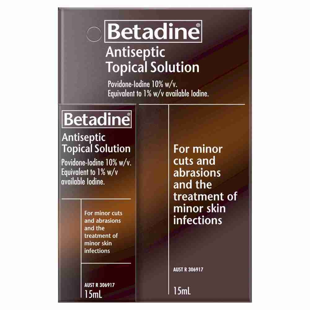 Betadine Antiseptic Topical Solution 15Ml Artg Id 306917