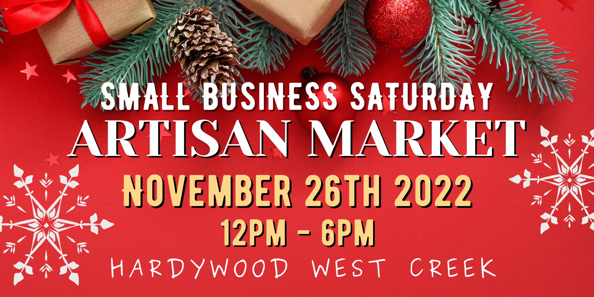 Small Business Saturday Artisan Market promotional image