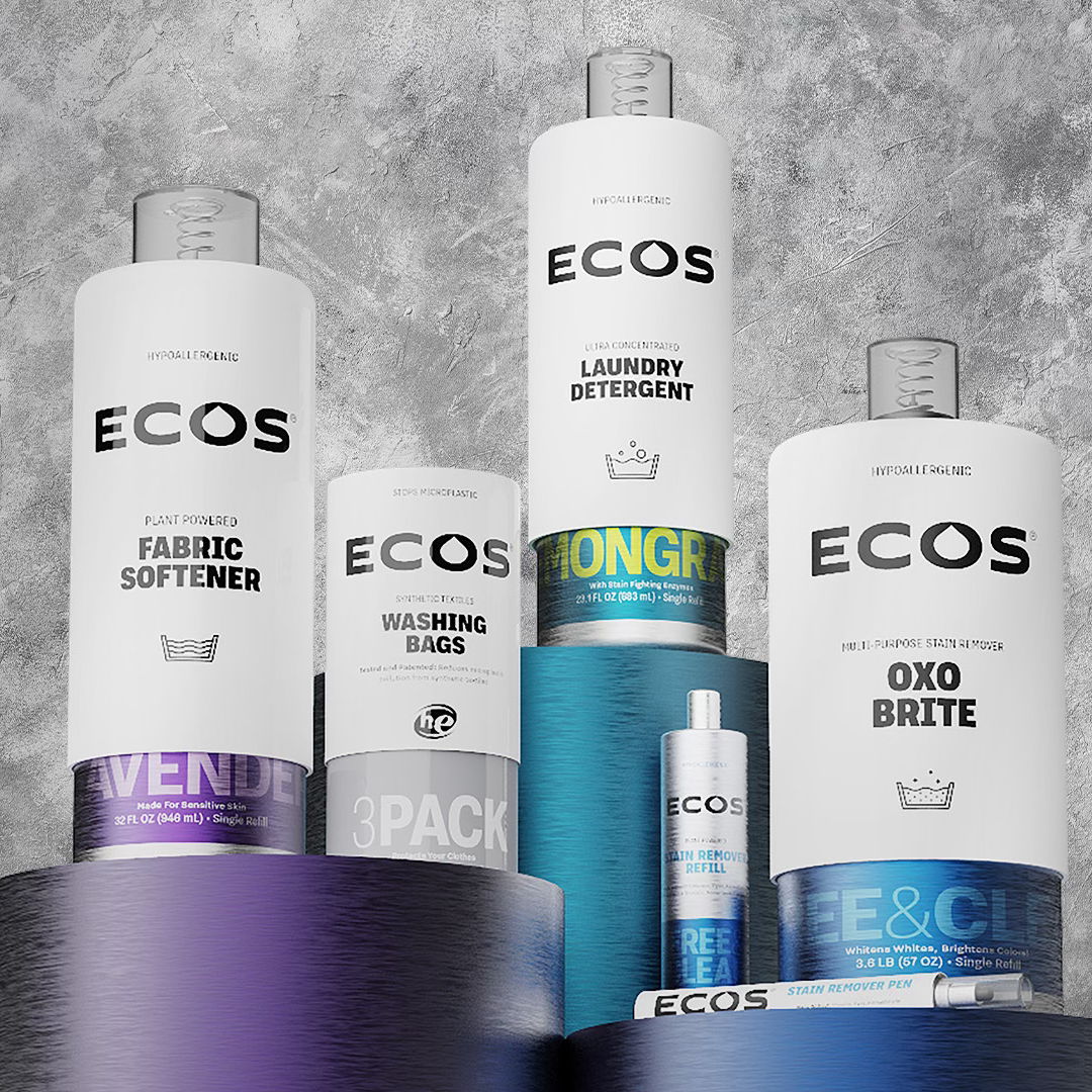 Image of ECOS, rebrand and sustainable concept packaging