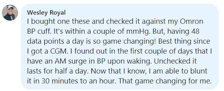 Shared on Facebook · Automatic Blood Pressure Monitoring