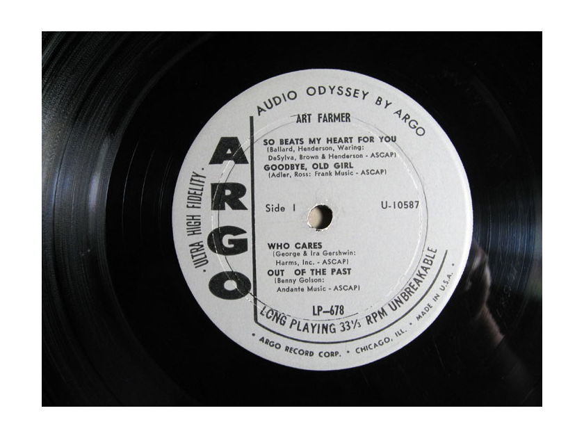 Art Farmer - Art - First Press 1960 Argo Records LP-678