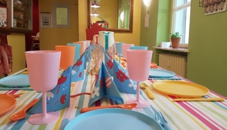kinder kochschule geburtstags tisch