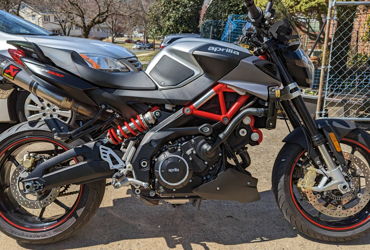 2018 APRILIA SHIVER 900 ABS motorcycle for rent near Silver Spring, MD