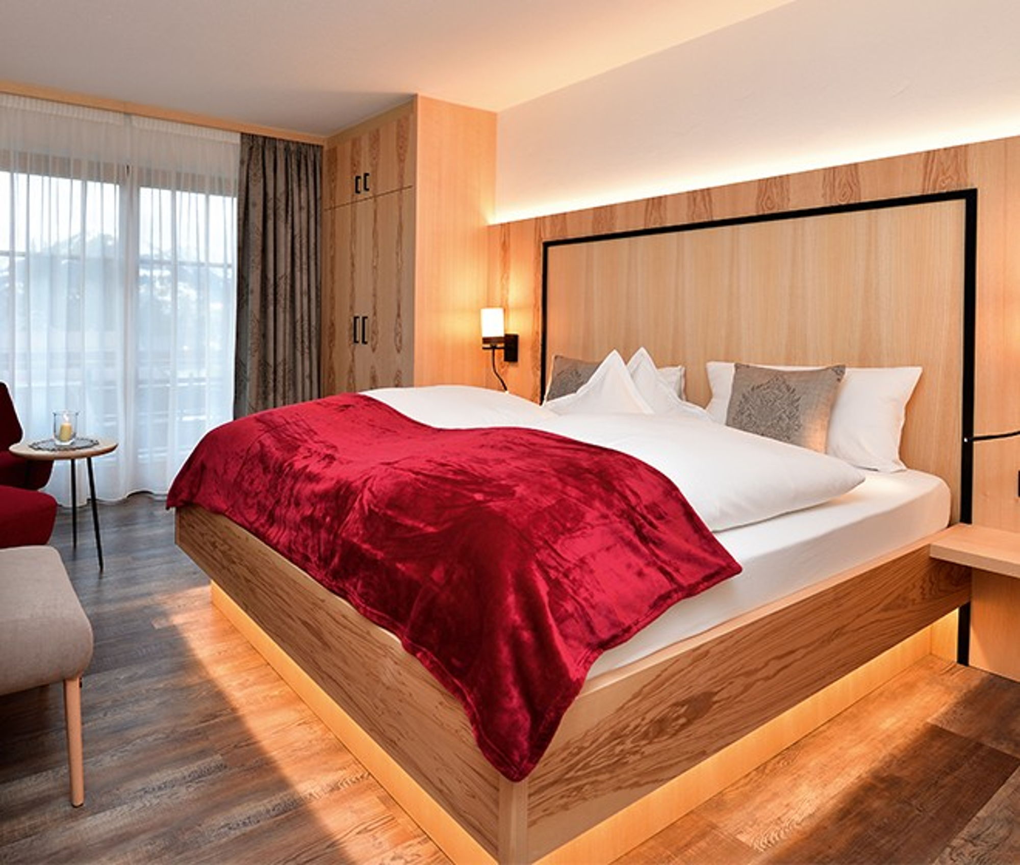 Doppelzimmer mit Balkon im Kleinwalsertal