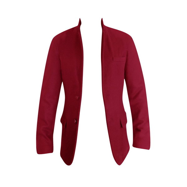 CANBERRA - Burgundy WOOL AND CASHMERE - Image 2