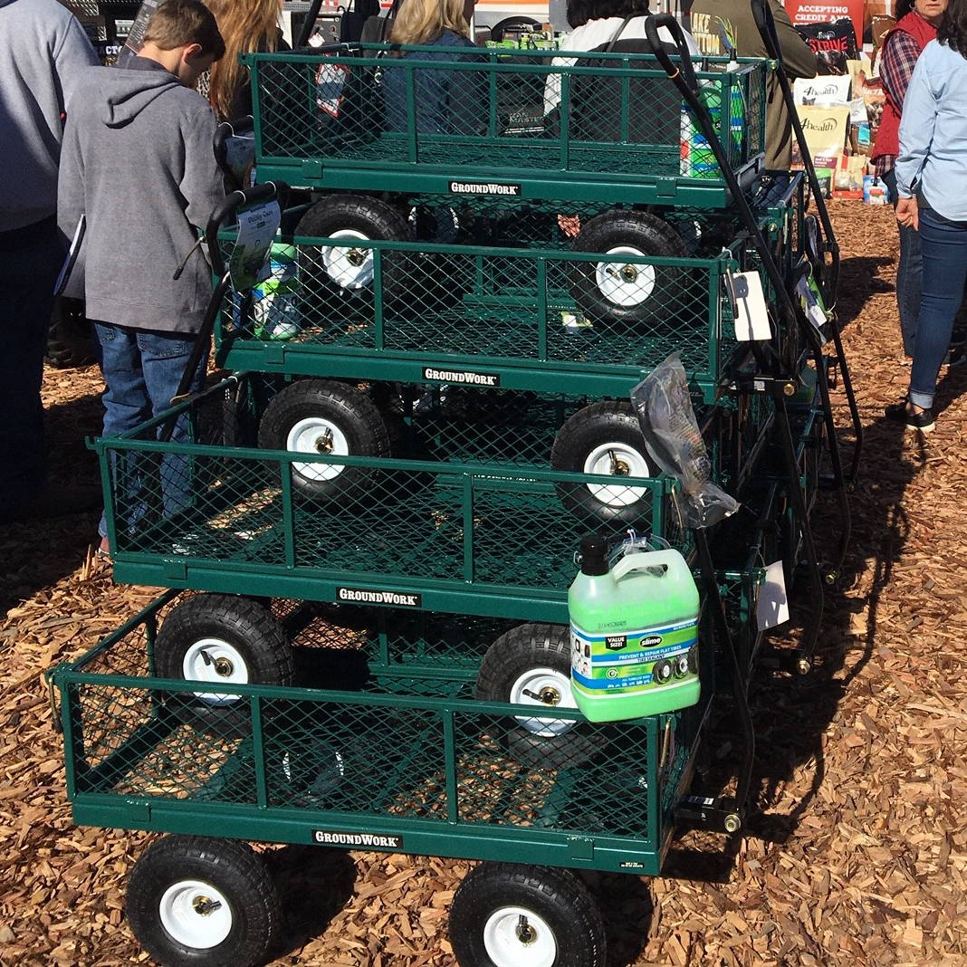 Gallon of Slime and a lot of garden carts