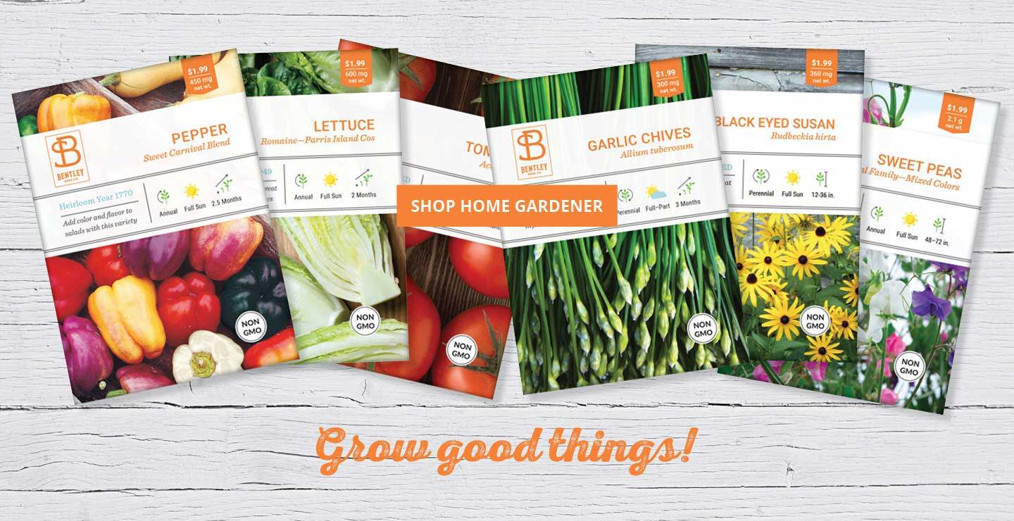 Highest quality non-gmo seed packets for gardening. Vegetable Seed, Herb Seed, and Flower Seed Packets.