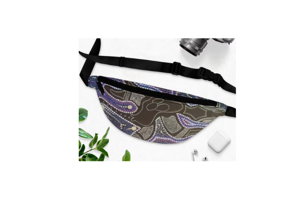 Artistic Festival Fanny Pack, Lightweight Polyester Crossbody Bag