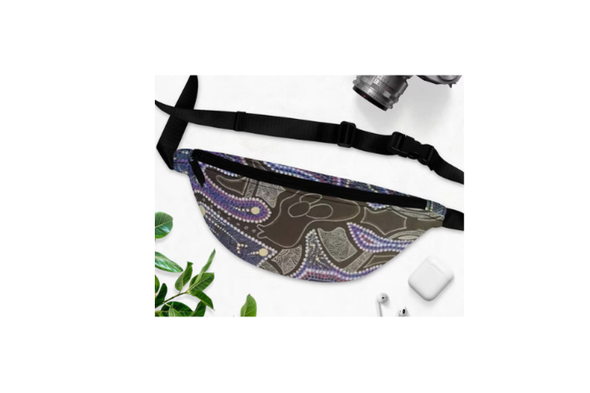 Artistic Festival Fanny Pack, Lightweight Polyester Crossbody Bag