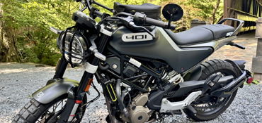 2021 HUSQVARNA SVARTPILEN 401 motorcycle for rent near Concord, NC