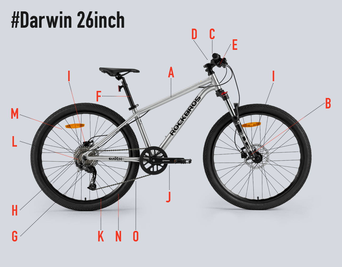 ROCKBROS キッズ ジュニア 子供用自転車 Darwin ダーウィン 26inch ROCKBROS キッズ ジュニア 子供用自転車 Darwin ダーウィン 26inch