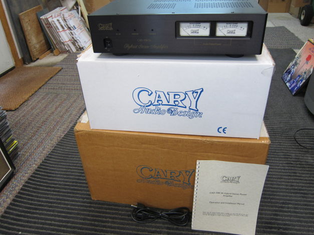 Cary CAD-308-SA Stereo Hybrid Power Amp Box, Manual, Pr...