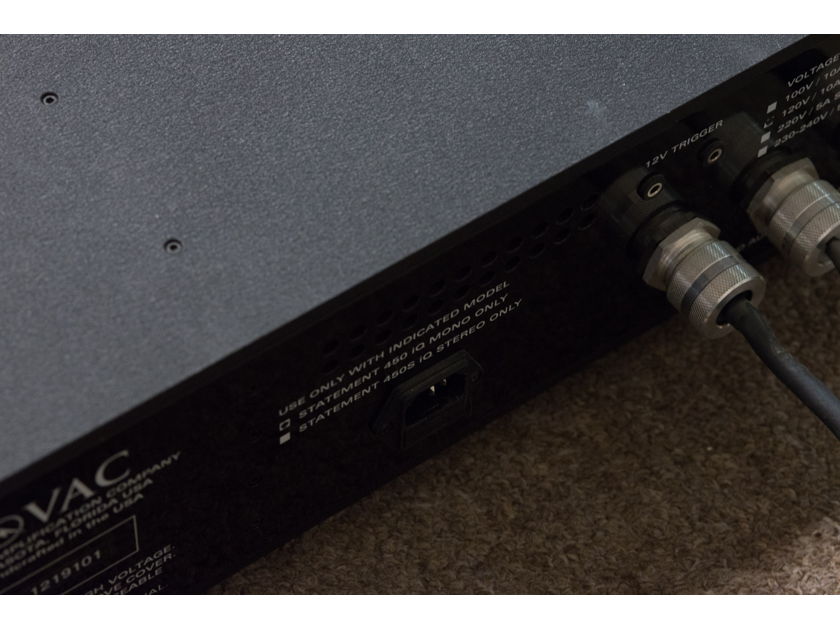 Valve Amplification Company Statement 450 iQ monoblock power amplifiers