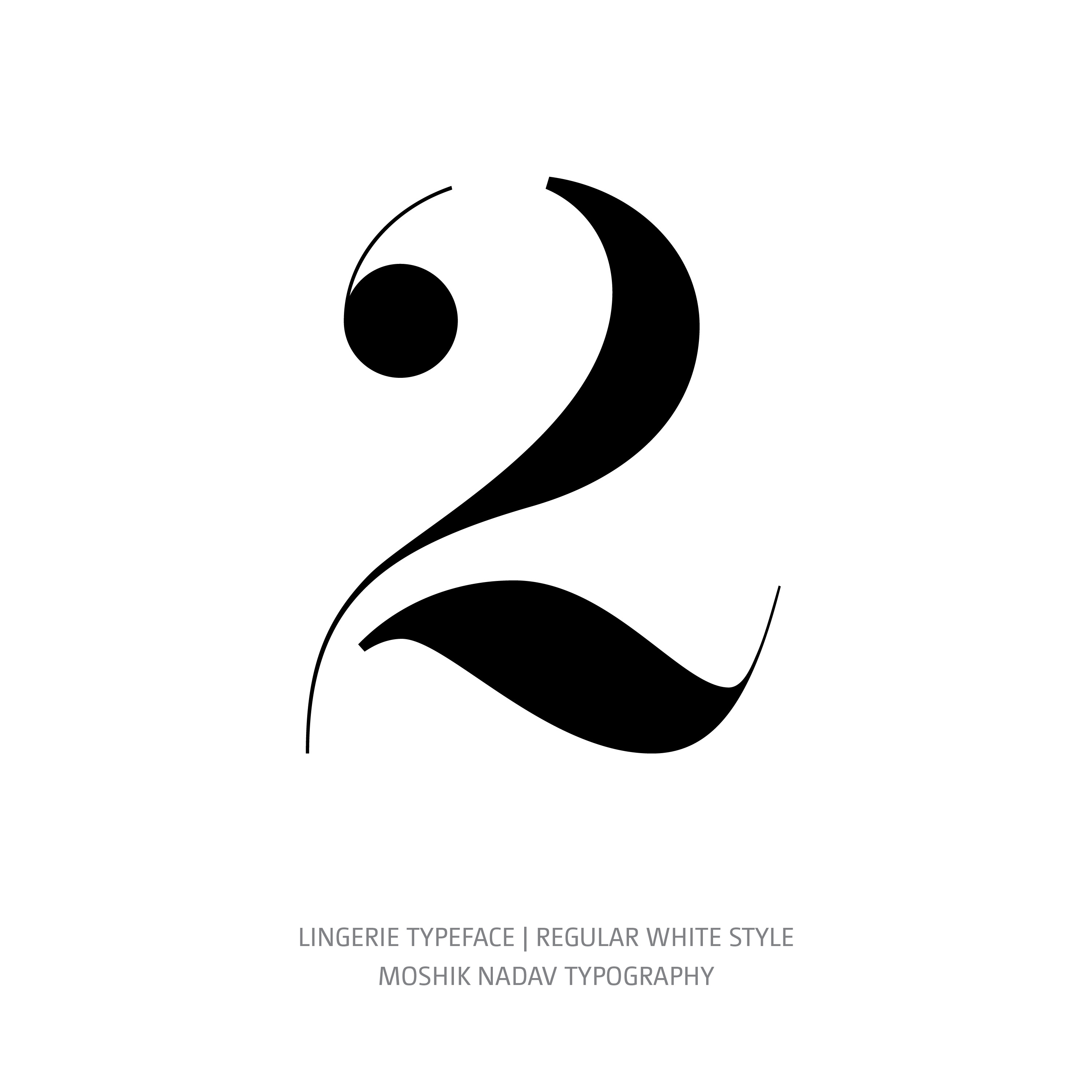 Lingerie Typeface Regular White 2