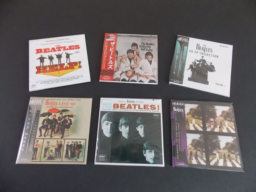 BEATLES LOT MINI LP CDS - Y&T MEET HELP NEW AND SEALED