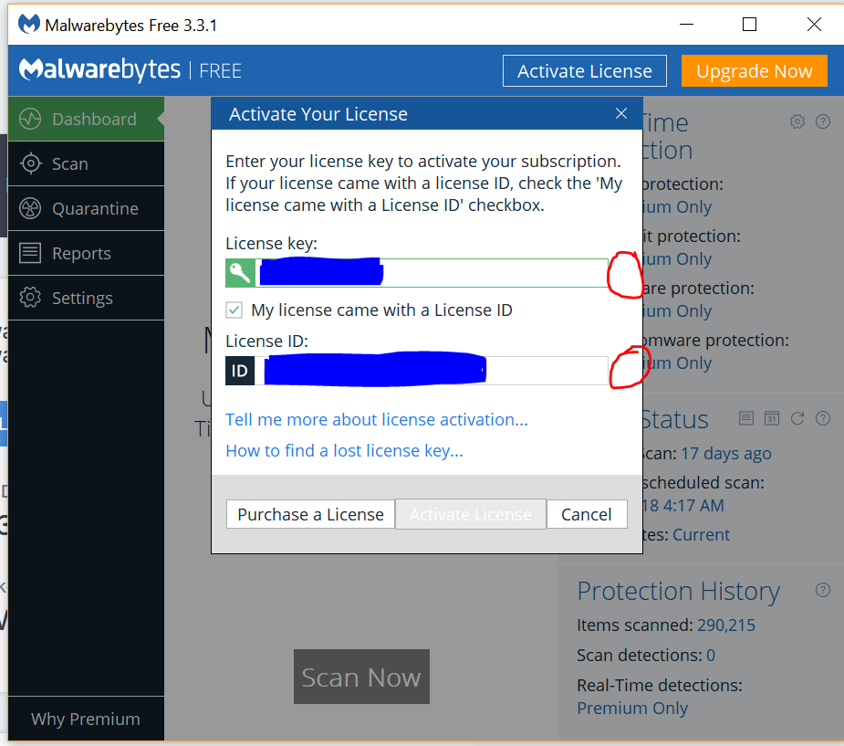 activate malwarebytes license key