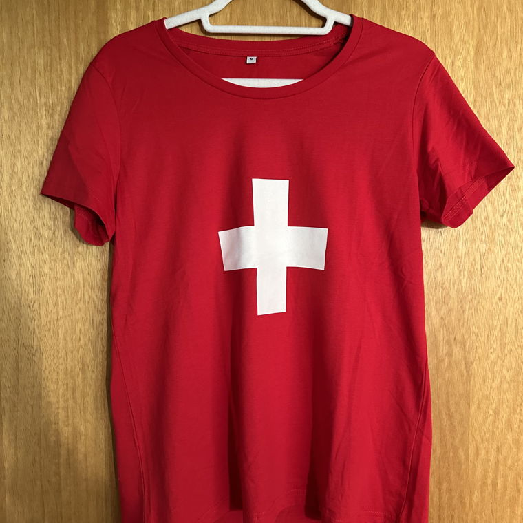 T-shirt pour femme drapeau Suisse